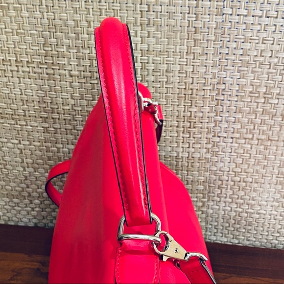 🌟10xHP🌟VTG 2000 NWOT Laurent Effel Red Kid Leather Satchel & Dog Collar Italy - Picture 9 of 15